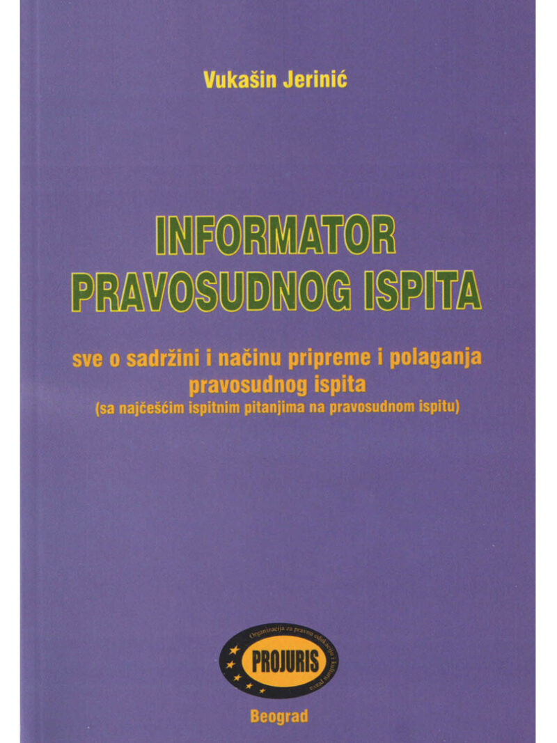 informator pravosudnog ispita projuris vukasin jerinic